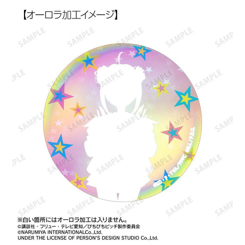 《Pichi Pichi Pitch》× ANGEL BLUE 联名 全新绘制 七海 露夏 75mm极光徽章 ver.B
