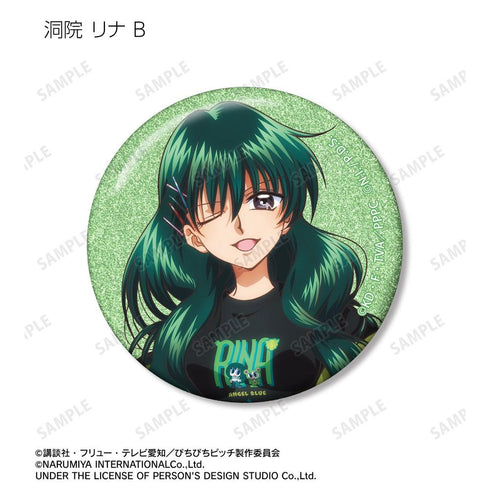 "Pichi Pichi Pitch" x ANGEL BLUE Collaboration: Original Illustration Trading Glitter Pin Badges (Sold by the box)
