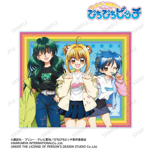 "Pichi Pichi Pitch" x ANGEL BLUE Collaboration: Original Group Acrylic Card Ver. B