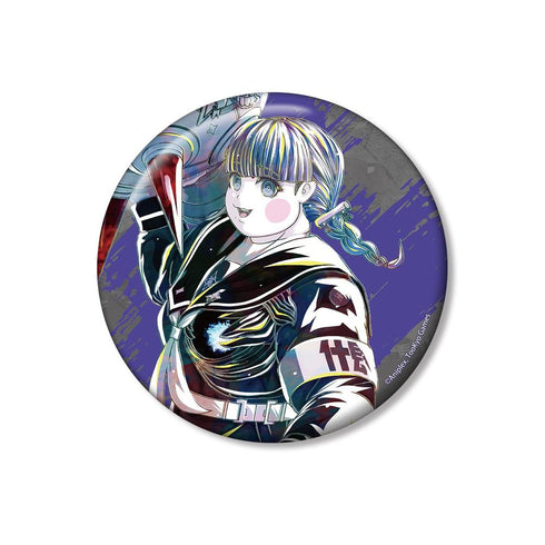 "HUNDRED LINE -Final Defense Academy-" Moko Mouroshi Ani-Art 100mm Pin Badge