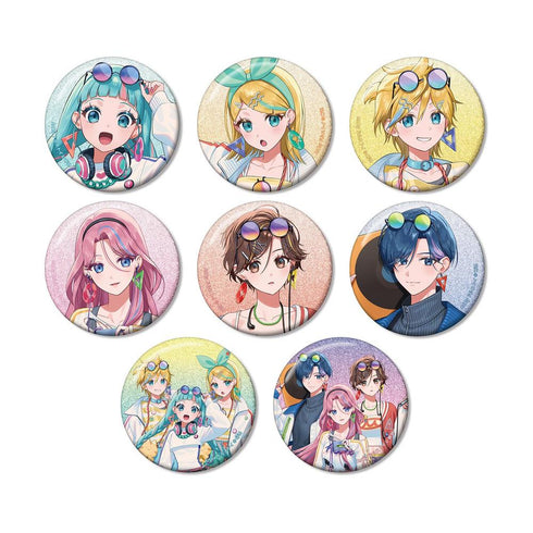 『初音ミク』描き下ろし シティポップver. Art by ドルストイ トレーディンググリッター缶バッジ(単位/BOX)