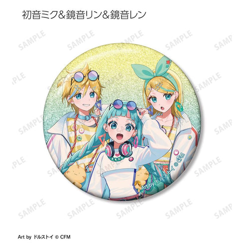 『初音ミク』描き下ろし シティポップver. Art by ドルストイ トレーディンググリッター缶バッジ(単位/BOX)
