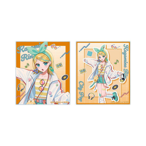『初音ミク』描き下ろし 鏡音リン シティポップver. Art by ドルストイ アクリルカード2枚セット