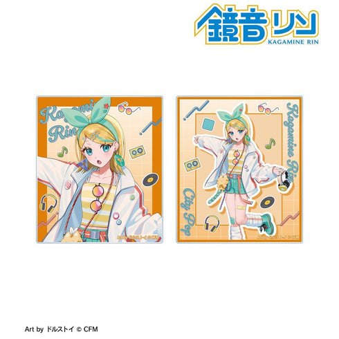 『初音ミク』描き下ろし 鏡音リン シティポップver. Art by ドルストイ アクリルカード2枚セット