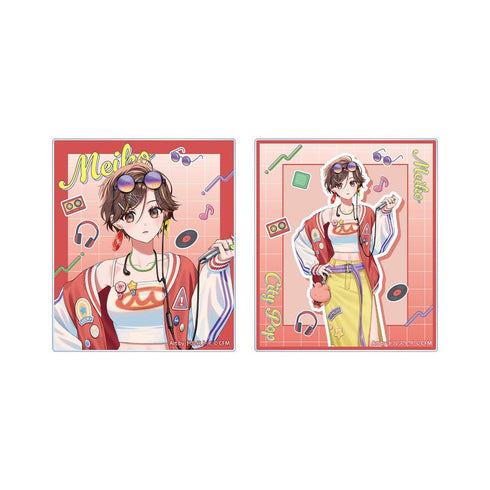 『初音ミク』描き下ろし MEIKO シティポップver. Art by ドルストイ アクリルカード2枚セット