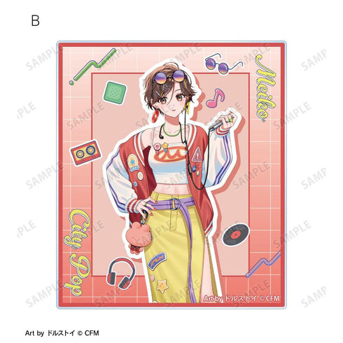 『初音ミク』描き下ろし MEIKO シティポップver. Art by ドルストイ アクリルカード2枚セット