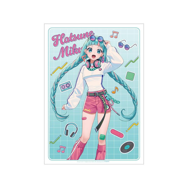 『初音ミク』描き下ろし 初音ミク シティポップver. Art by ドルストイ A3マット加工ポスター