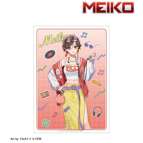 『初音ミク』描き下ろし MEIKO シティポップver. Art by ドルストイ A3マット加工ポスター