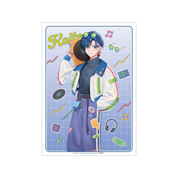 『初音ミク』描き下ろし KAITO シティポップver. Art by ドルストイ A3マット加工ポスター