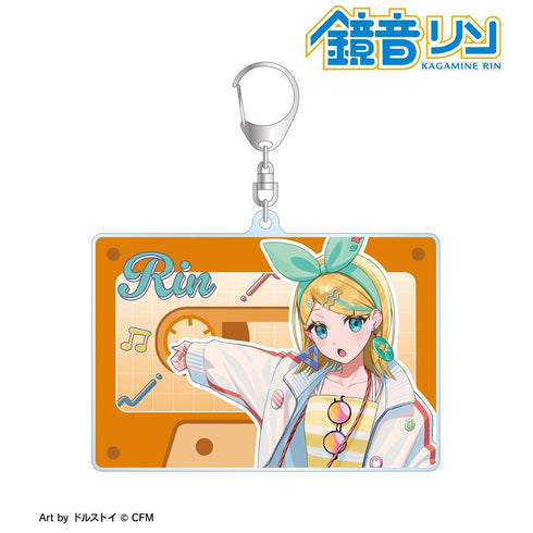 『初音ミク』描き下ろし 鏡音リン シティポップver. Art by ドルストイ BIGアクリルキーホルダー