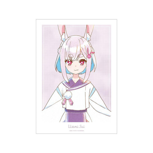 《人外教室的人類厭惡教師》右左美彗 Ani-Art aqua label A3 霧面加工海報