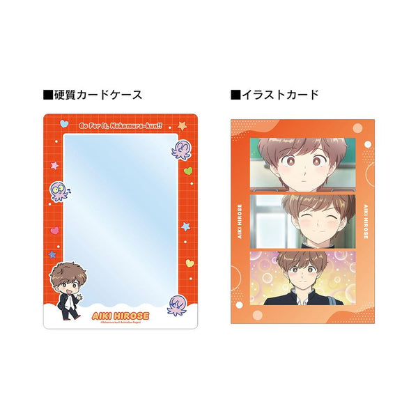 "Go for It, Nakamura-kun!!" Aki Hirose Mini Character A5 Rigid Card Case & A5 Scene Illustration Card Set