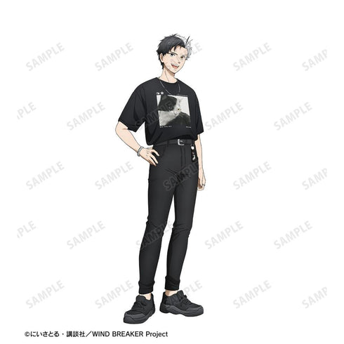 《WIND BREAKER》全新绘制 樱遥 夏装版 穿着款钥匙扣 仿皮钥匙扣