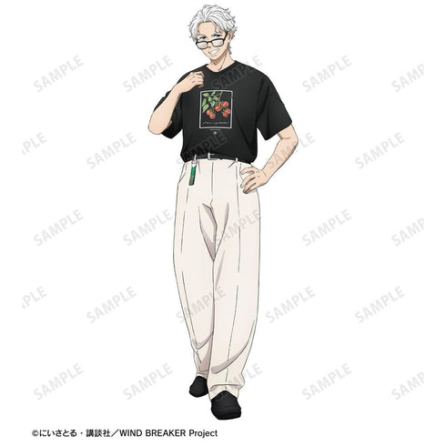 《WIND BREAKER》全新繪製 梅宮一 夏裝版 穿著造型鑰匙圈 仿皮鑰匙圈