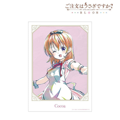 "Is the Order a Rabbit? BLOOM" Cocoa Ani-Art Series 2 A3 Matte-Finish Poster