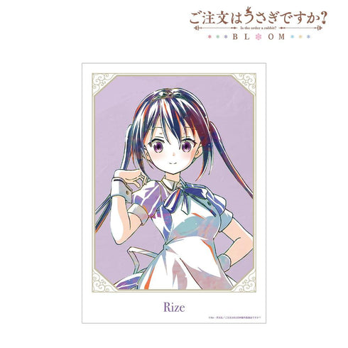 "Is the Order a Rabbit? BLOOM" Rize Ani-Art Series Vol. 2 A3 Matte-Finish Poster