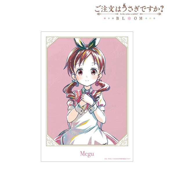 "Is the Order a Rabbit? BLOOM" Meg Ani-Art Series Vol. 2 A3 Matte-Finish Poster