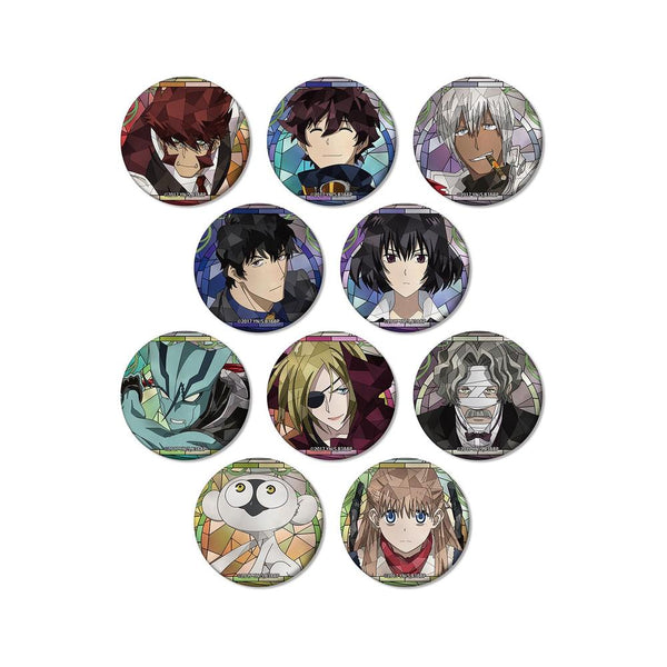 "Blood Blockade Battlefront & BEYOND" Trading Aure Glass Matte Pin Badges (Sold by the box)