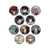 "Blood Blockade Battlefront & BEYOND" Trading Aure Glass Matte Pin Badges (Sold by the box)