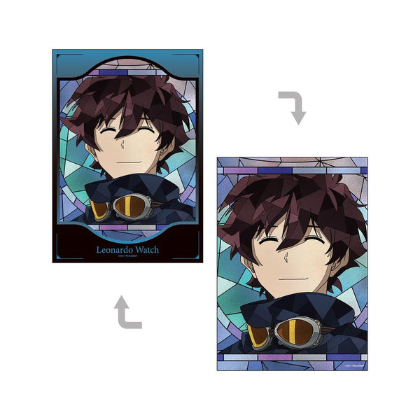 "Blood Blockade Battlefront & BEYOND" Leonardo Watch Aure Glass A5 Illustration Card