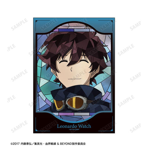 "Blood Blockade Battlefront & BEYOND" Leonardo Watch Aure Glass A5 Illustration Card