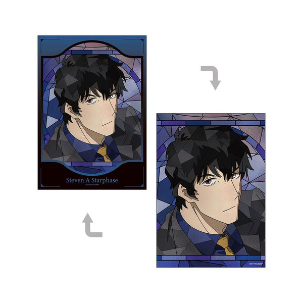 "Blood Blockade Battlefront & BEYOND" Steven A. Starphase Aure Glass A5 Illustration Card