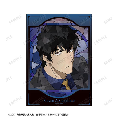 "Blood Blockade Battlefront & BEYOND" Steven A. Starphase Aure Glass A5 Illustration Card