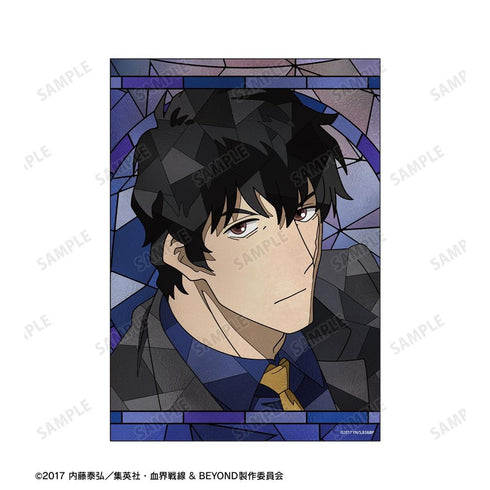 "Blood Blockade Battlefront & BEYOND" Steven A. Starphase Aure Glass A5 Illustration Card