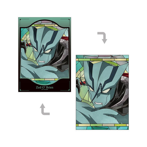 "Blood Blockade Battlefront & BEYOND" Zed O'Brien Aure Glass A5 Illustration Card