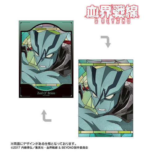 "Blood Blockade Battlefront & BEYOND" Zed O'Brien Aure Glass A5 Illustration Card