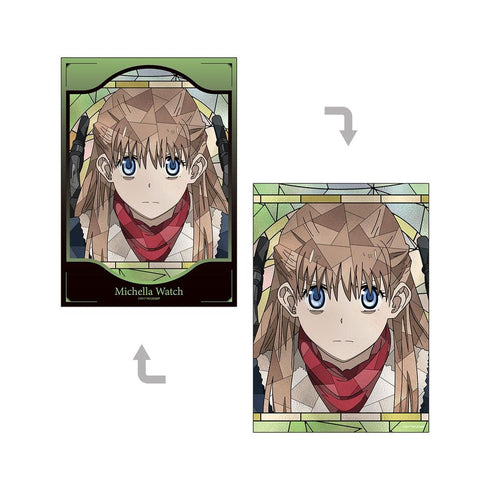 "Blood Blockade Battlefront & BEYOND" Michela Watch Aure Glass A5 Illustration Card