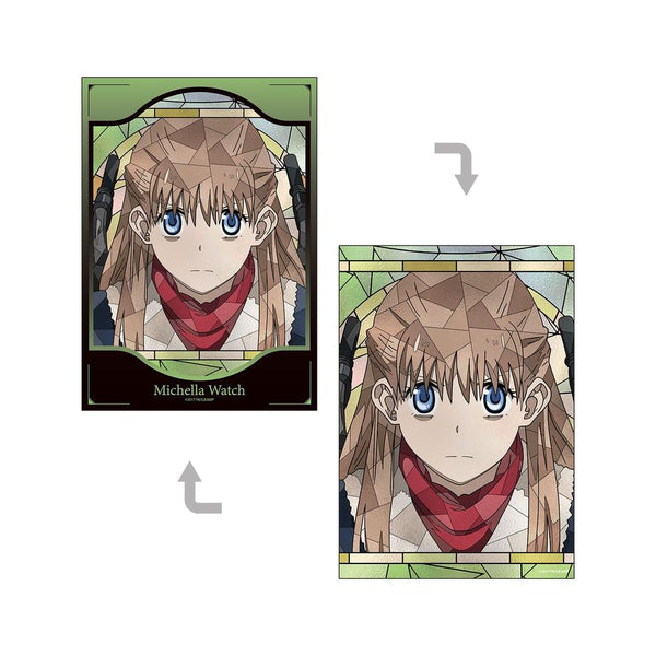 "Blood Blockade Battlefront & BEYOND" Michela Watch Aure Glass A5 Illustration Card