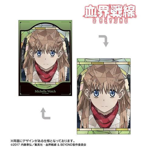 "Blood Blockade Battlefront & BEYOND" Michela Watch Aure Glass A5 Illustration Card