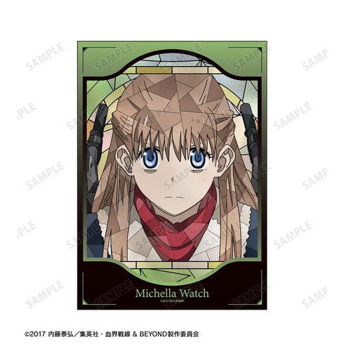 "Blood Blockade Battlefront & BEYOND" Michela Watch Aure Glass A5 Illustration Card