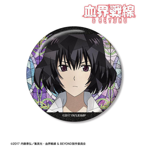 "Blood Blockade Battlefront & BEYOND" Chain & Kou Aure Glass 75mm Glitter Pin