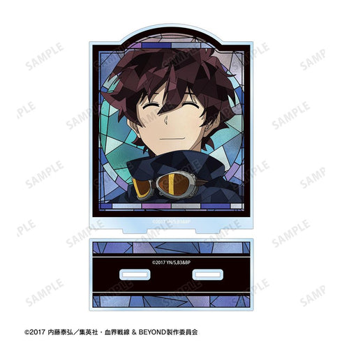 "Blood Blockade Battlefront & BEYOND" Leonardo Watch Aure Glass BIG Acrylic Stand