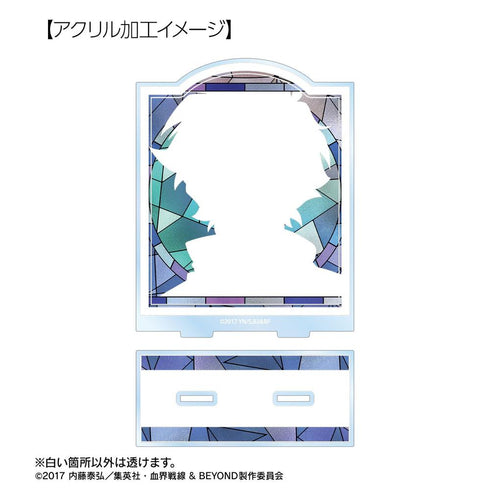 "Blood Blockade Battlefront & BEYOND" Leonardo Watch Aure Glass BIG Acrylic Stand