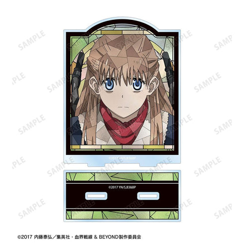 "Blood Blockade Battlefront & BEYOND" Michela Watch Aure Glass BIG Acrylic Stand
