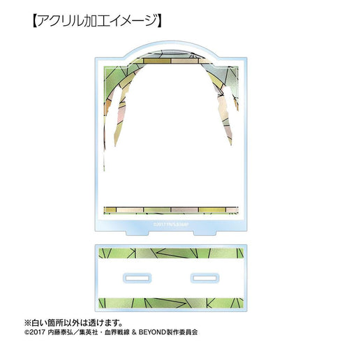 "Blood Blockade Battlefront & BEYOND" Michela Watch Aure Glass BIG Acrylic Stand