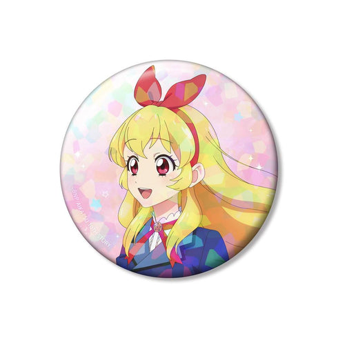 『アイカツ! 10th STORY ~未来へのSTARWAY~』描き下ろし 星宮いちご 歩みver. 75mmホログラム缶バッジ