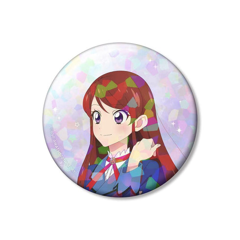 『アイカツ! 10th STORY ~未来へのSTARWAY~』描き下ろし 紫吹 蘭 歩みver. 75mmホログラム缶バッジ