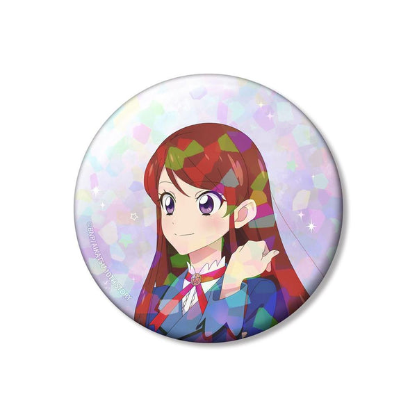 『アイカツ! 10th STORY ~未来へのSTARWAY~』描き下ろし 紫吹 蘭 歩みver. 75mmホログラム缶バッジ