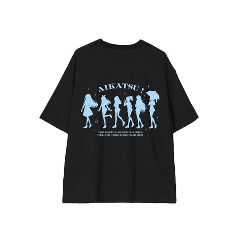 "Aikatsu! 10th STORY ~STARWAY to the Future~" Original Illustration Group "Ayumi" Ver. BIG Silhouette T-Shirt (Unisex)
