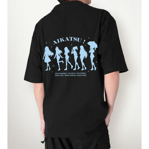 "Aikatsu! 10th STORY ~STARWAY to the Future~" Original Illustration Group "Ayumi" Ver. BIG Silhouette T-Shirt (Unisex)