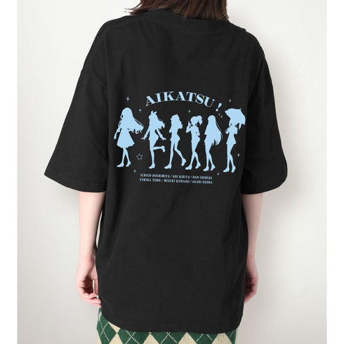 "Aikatsu! 10th STORY ~STARWAY to the Future~" Original Illustration Group "Ayumi" Ver. BIG Silhouette T-Shirt (Unisex)