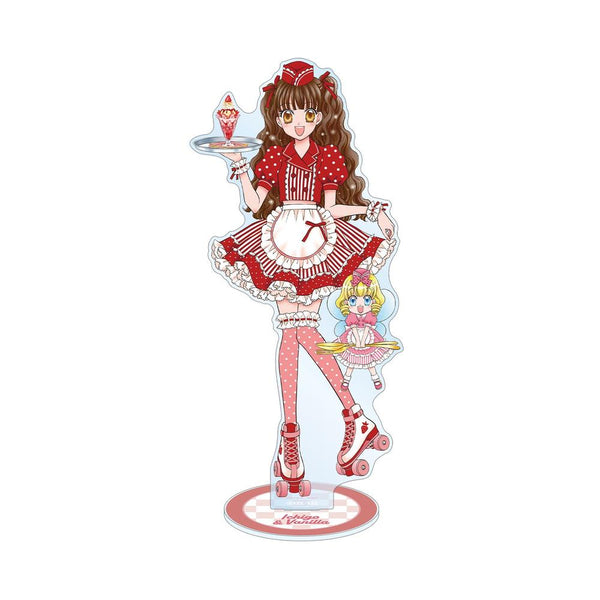 『夢色パティシエール』松本夏実先生 描き下ろし 天野いちご&バニラ ダイナーver. 特大アクリルスタンド
