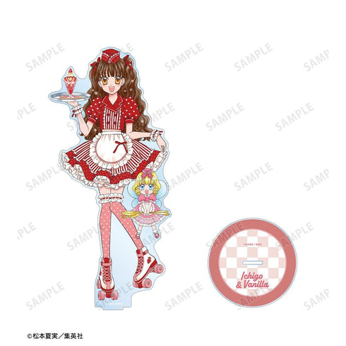 『夢色パティシエール』松本夏実先生 描き下ろし 天野いちご&バニラ ダイナーver. 特大アクリルスタンド
