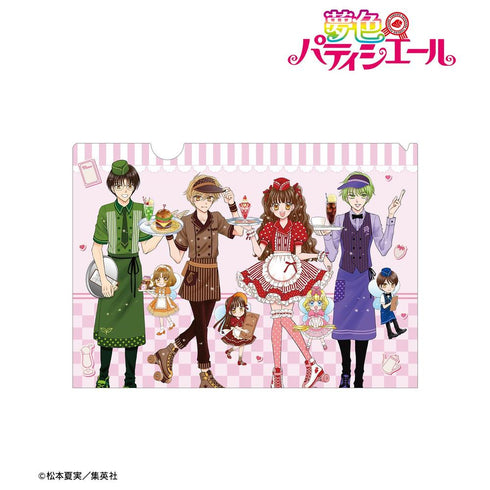 『夢色パティシエール』松本夏実先生 描き下ろし 集合 ダイナーver. A4クリアファイル