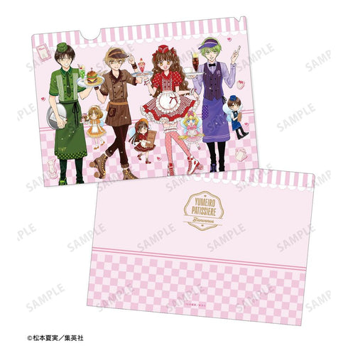 『夢色パティシエール』松本夏実先生 描き下ろし 集合 ダイナーver. A4クリアファイル