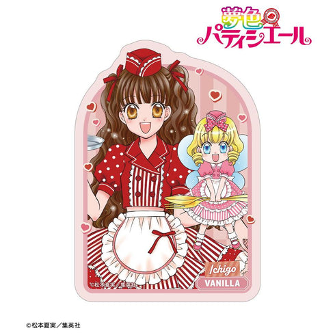 "Yumeiro Patissière" by Natsumi Matsumoto: Original Artwork - Ichigo Amano & Vanilla (Diner Ver.) Die-Cut Sticker
